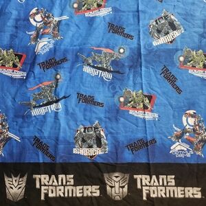 Transformers Full Fitted Bed Sheet Blue MegaTron Bumblebee Optimus Prime